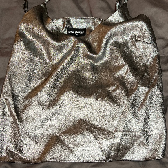 Shiny Spaghetti Strap Tank Top - Picture 1 of 4